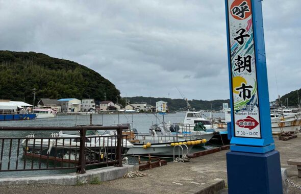 佐賀県の呼子の船着場の様子